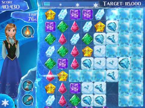 Frozen Free Fall Level 157 Live Action Play Walkthrough