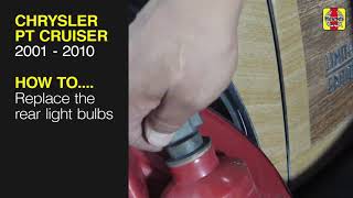 Chrysler PT Cruiser (2001 - 2010) - Replace the rear light bulbs