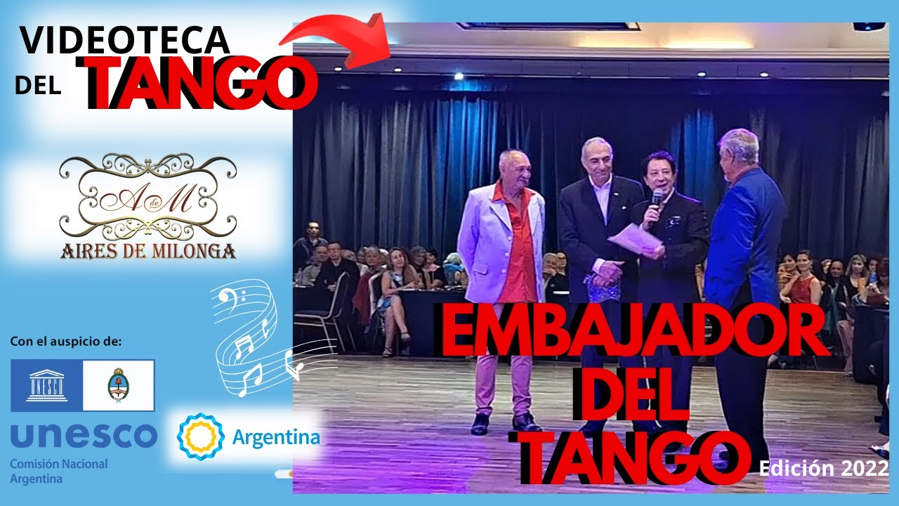 Video thumbnail for Miguel Angel Zotto galardonado como EMBAJADOR DEL TANGO