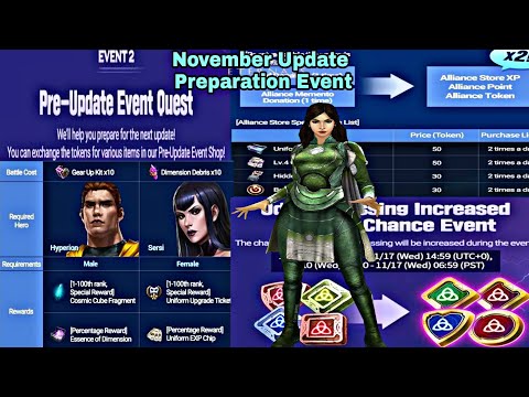 November Update Preparation Event Full Explain - Marvel Future Fight