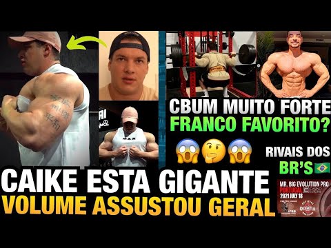 CAIKE ABSURDO (GIGANTE) - CBUM 220KG NO AGACHA - FRANCO FAVORITO ? + LISTAS DO PORTUGAL PRO