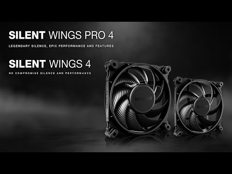 Be Quiet! Korpuso ventiliatorius SILENT WINGS PRO 4, 140mm PWM video