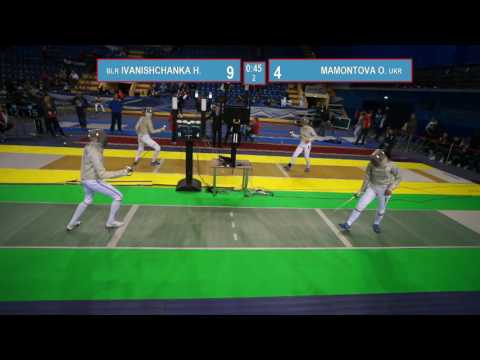 T32. MAMONTOVA Oleksandra (UKR) - IVANISHCHANKA Hanna (BLR)/ Sabre women.