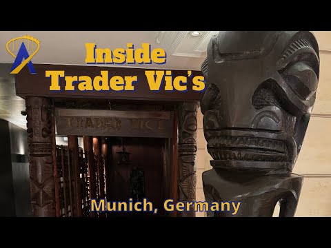 Inside Trader Vics Polynesian Restaurant in Munich, Germany