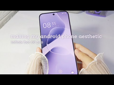 making my android phone aesthetic ✨ pink theme 🌷 customizing infinix hot 60 pro 💕