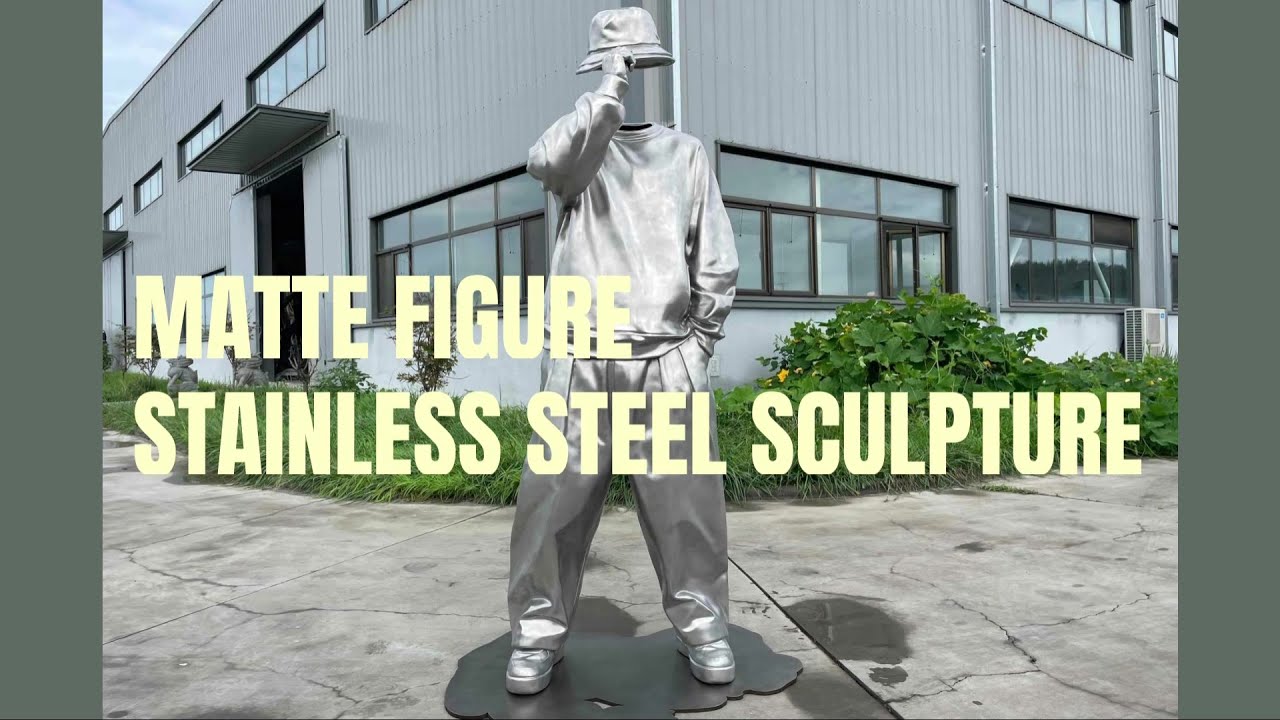 Matte Figure Stainless Steel Sculpture