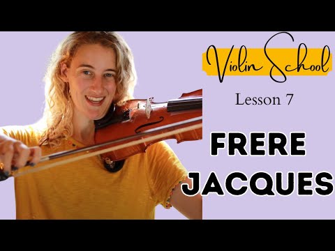 Violin School Beginners Lesson 7: Frere Jacques and D Major scale!