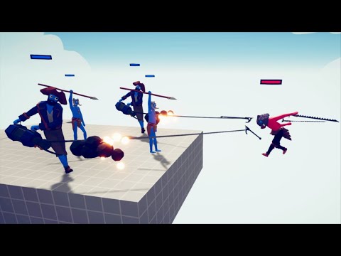 HARPOON & SPEAR! 2x Harpooner and 2x Spear Thrower #2 - Totally Accurate Battle Simulator TABS.