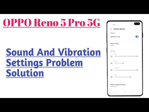 OPPO Reno 5 Pro 5G || Call Not Ringing Problem Fixed Sound And Vibration Features Problem Solved