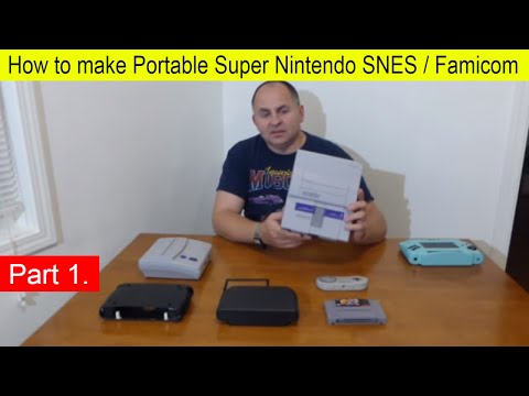 How to make Portable Super Nintendo Famicom SNES Handheld Tutorial DIY Part 1