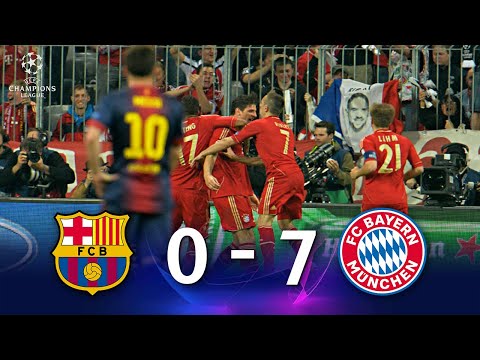 Barcelona vs Bayern Munich 0-7 | Semifinal 2012/2013 | Uefa Champions League - Historic Matchs | HD
