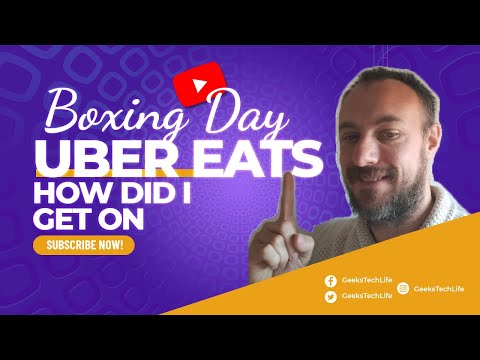 Boxing Day 2021 on UberEats. How much did I make?