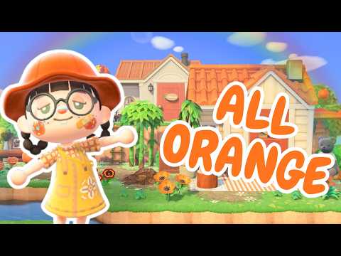Building an all orange area for 2 villagers!