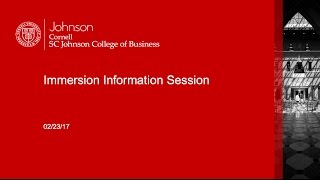 Johnson Immersion Information Session