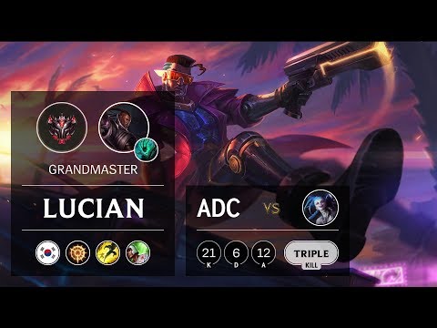 Lucian ADC vs Jinx - KR Grandmaster Patch 9.18