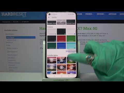 Change Keyboard Theme on REALME X7 Max - Keyboard Look