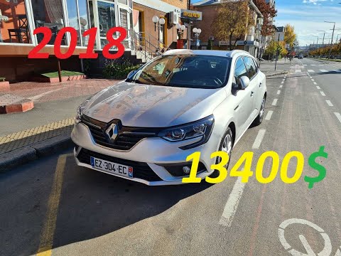 Внимание! 2018 год 118 пробег! 1,5 дизель только пригнан. Renault Megane ZEN ENERGY! Цена 13400$