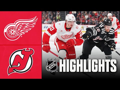 NHL Highlights | Red Wings vs. Devils | November 24, 2025