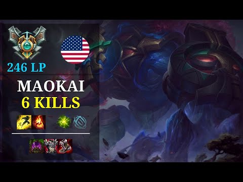 Maokai Support vs Leona - 6 kills - Gbunny1 NA Grandmaster (246 LP) Patch 11.4