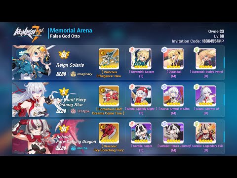 SSS False God Otto (FGO) 39960 (47952) with RS | Honkai Impact 3 Exalted MA