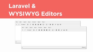 Laravel Tutorial - WYSIWYG Editor Integration (TinyMCE)