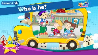 Lesson 14_(A)Who is he? - Cartoon Story - English Education - Easy conversation for kids