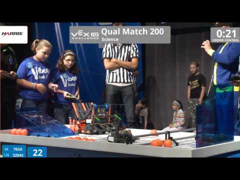 VEX Worlds 2016 - VEXIQ Middle School - Science - Qual 200 (702A 3204S) 120