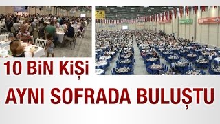 35 yıldır düzenlenen iftar yemeği TÜYAP Fuar  Merkezi'nde yapıldı