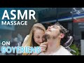 ASMR Sleep Massage For Boyfriend In Barber Shop | Asmr Head Massage