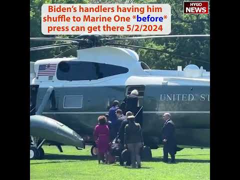 Biden 3 minutes remarks to address Protesters; blocked media until already on Marine One