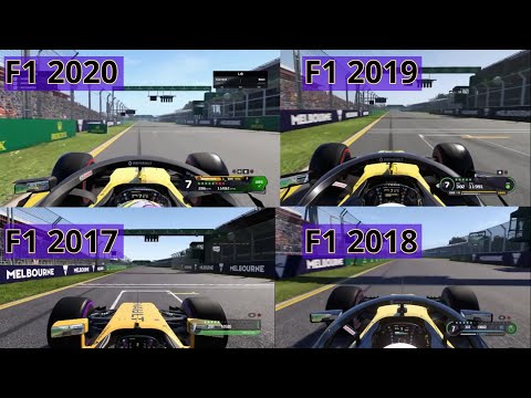 F1 2020 vs F1 2019 vs F1 2018 vs F1 2017