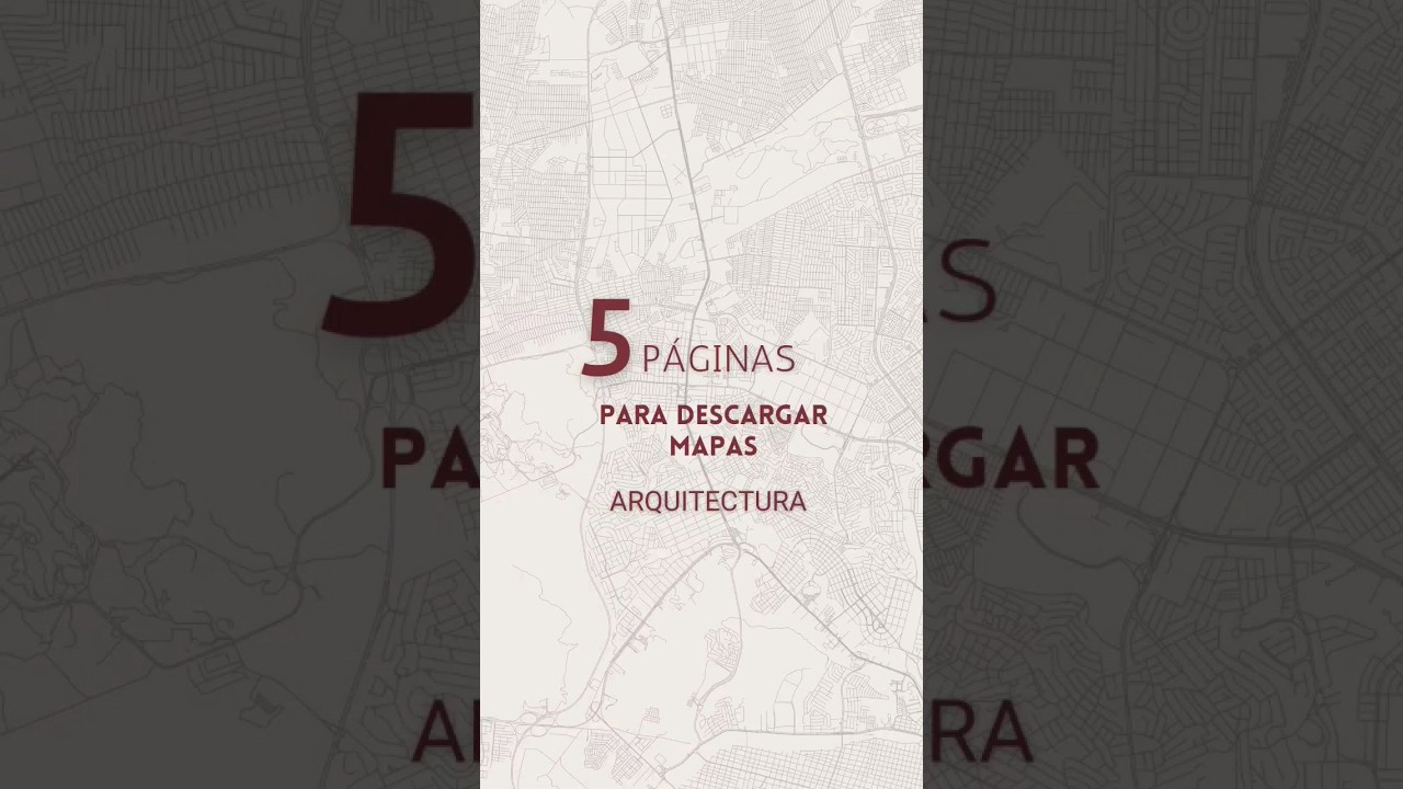 Páginas para descargar mapas #arquitectura #arquitectos