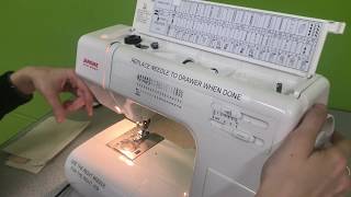 Threading & Sewing with the Janome  New Home Sewing Machine at MakeHaven