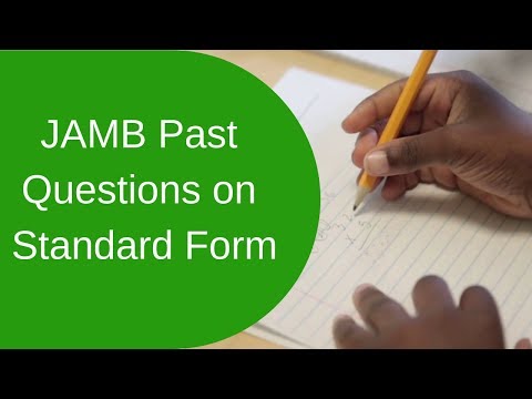 JAMB Past Questions on Standard Form