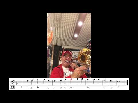 Posaune für Anfänger: Übungen in F-Dur