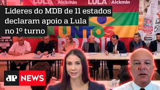 Motta e Amanda comentam reunião do MDB sobre apoio a Lula