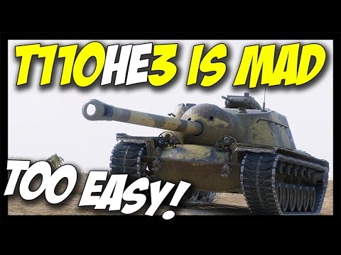 ► T110HE3 - MADNESS, FULL HE T110E3! :O - World of Tanks T110E3 Gameplay