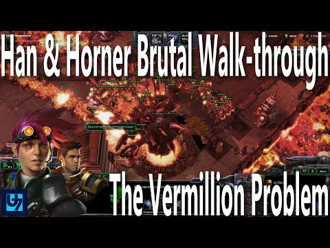 StarCraft 2: Han & Horner Level 15, The Vermillion Problem Walk-through, Brutal, Co-op Mission, 4K