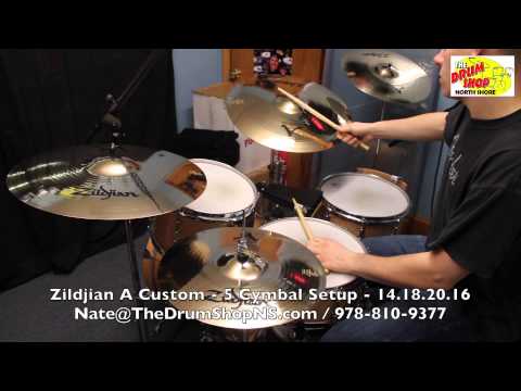 Zildjian A Custom 5 Cymbal Setup - The Drum Shop North Shore