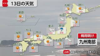 7月13日の天気