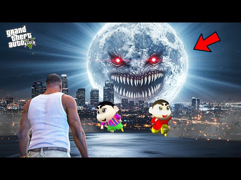 Franklin And Shinchan The Moon Wakes up in GTA 5! Bangla Gameplay