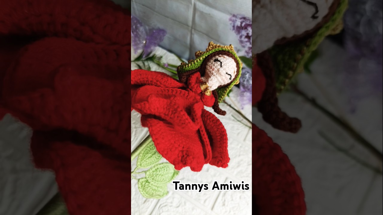 Virgen Guadalupe Reversible a crochet.patron disponible en PDF#rosareversible #virgendeguadalupe