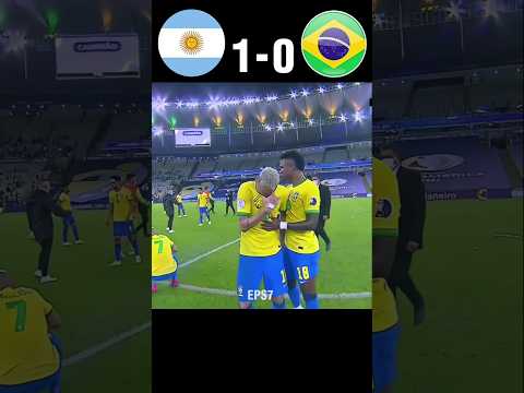 Argentina vs Brasil (Messi x Neymar) Copa America Final 2021 #football #youtube #shorts