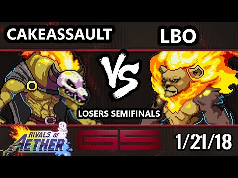 GENESIS 5 RoA - T2 | CakeAssault (Forsburn) VS TUX | LBO (Zetterburn) - Rivals of Aether LSF
