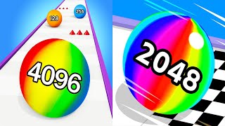 Rolling Ball Run Numbers Game VS Ball Run 2048 - Android iOS Gameplay Ep 1
