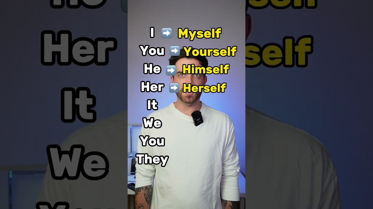 Reflexive pronouns in English