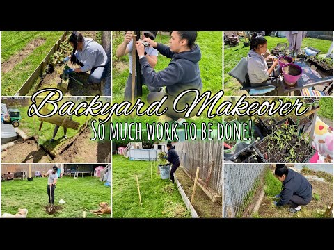 BACKYARD MAKEOVER | DIY GARDEN MAKEOVER | GARDEN TOUR | BACKYARD CLEAN WITH ME