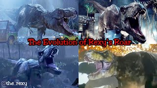 Every Iconic T Rex(Rexy) Roar of the Jurassic Fran