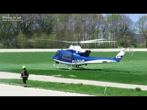 Helikopter iz Ljutomera v UKC Ljubljana prepeljal obolelo osebo