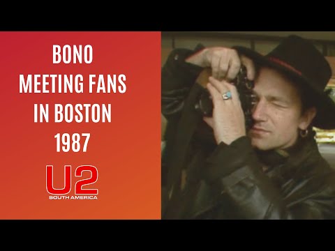 Bono Meeting Fans in Boston, 1987.
